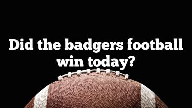 Did the badgers football win today?