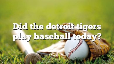 Did the detroit tigers play baseball today?