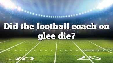 Did the football coach on glee die?
