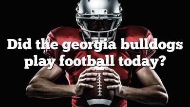 Did the georgia bulldogs play football today?