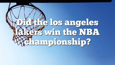 Did the los angeles lakers win the NBA championship?