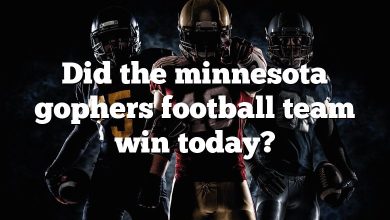 Did the minnesota gophers football team win today?