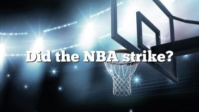Did the NBA strike?