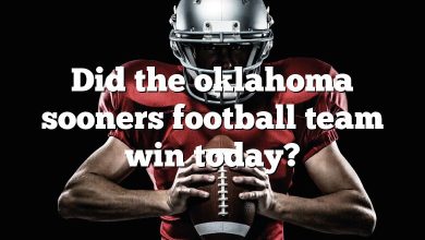 Did the oklahoma sooners football team win today?