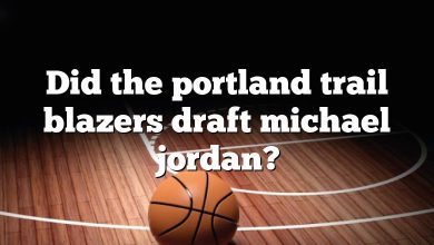 Did the portland trail blazers draft michael jordan?