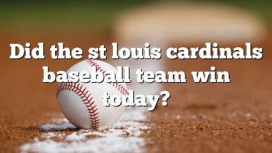 Did the st louis cardinals baseball team win today?