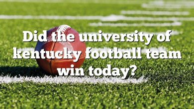 Did the university of kentucky football team win today?