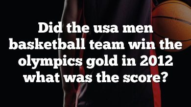 Did the usa men basketball team win the olympics gold in 2012 what was the score?