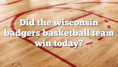 Did the wisconsin badgers basketball team win today?