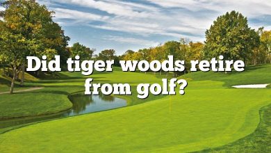 Did tiger woods retire from golf?