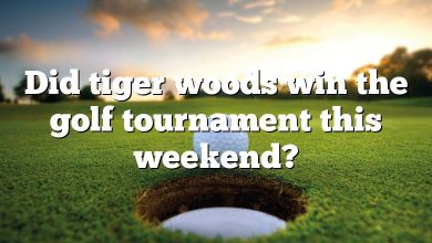 Did tiger woods win the golf tournament this weekend?