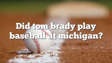 Did tom brady play baseball at michigan?