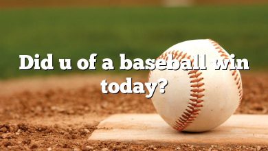 Did u of a baseball win today?