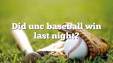 Did unc baseball win last night?