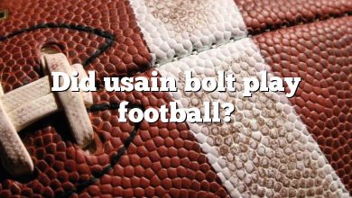 Did usain bolt play football?