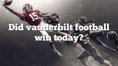 Did vanderbilt football win today?