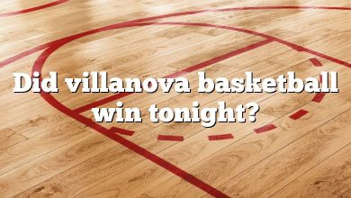 Did villanova basketball win tonight?
