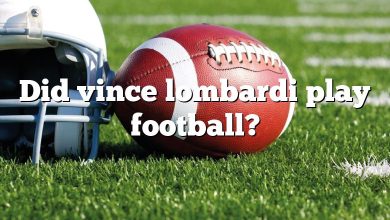 Did vince lombardi play football?