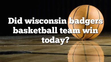 Did wisconsin badgers basketball team win today?