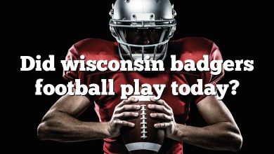 Did wisconsin badgers football play today?