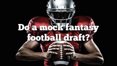 Do a mock fantasy football draft?