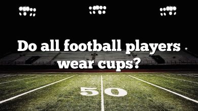 Do all football players wear cups?