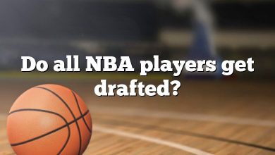 Do all NBA players get drafted?