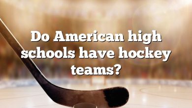 Do American high schools have hockey teams?