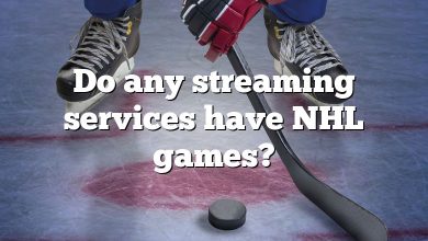 Do any streaming services have NHL games?