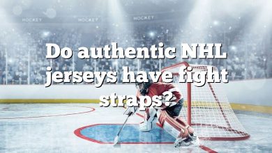 Do authentic NHL jerseys have fight straps?