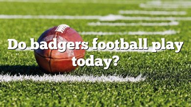 Do badgers football play today?