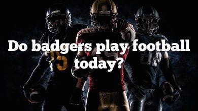 Do badgers play football today?