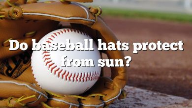 Do baseball hats protect from sun?