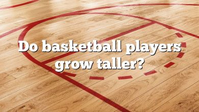 Do basketball players grow taller?