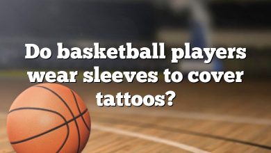 Do basketball players wear sleeves to cover tattoos?