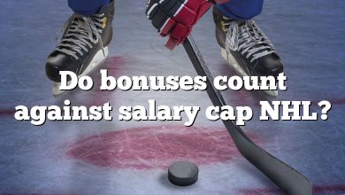 Do bonuses count against salary cap NHL?