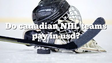 Do canadian NHL teams pay in usd?