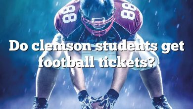 Do clemson students get football tickets?
