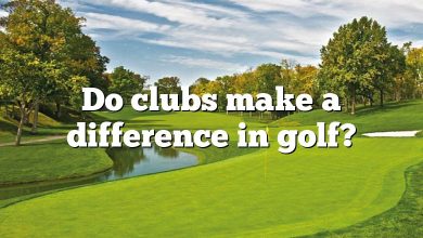 Do clubs make a difference in golf?