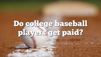 Do college baseball players get paid?