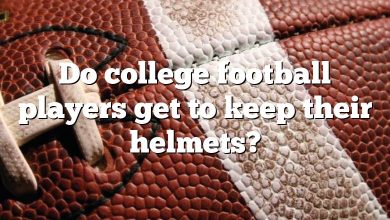 Do college football players get to keep their helmets?