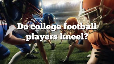 Do college football players kneel?