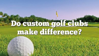 Do custom golf clubs make difference?