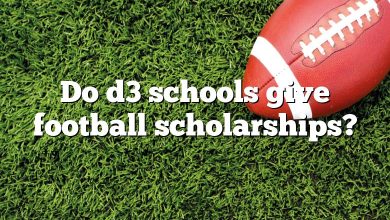 Do d3 schools give football scholarships?