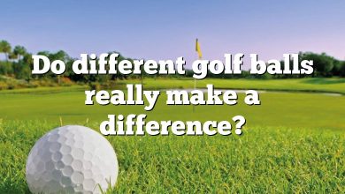 Do different golf balls really make a difference?