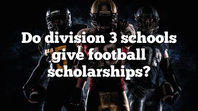 Do division 3 schools give football scholarships?