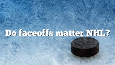 Do faceoffs matter NHL?