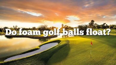 Do foam golf balls float?