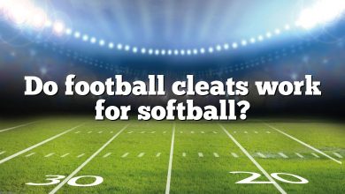 Do football cleats work for softball?