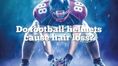 Do football helmets cause hair loss?